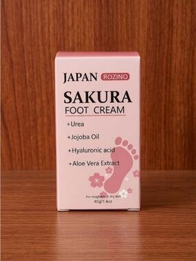 Sakura Foot Cream in Light Pink Packaging - Sakura Brand